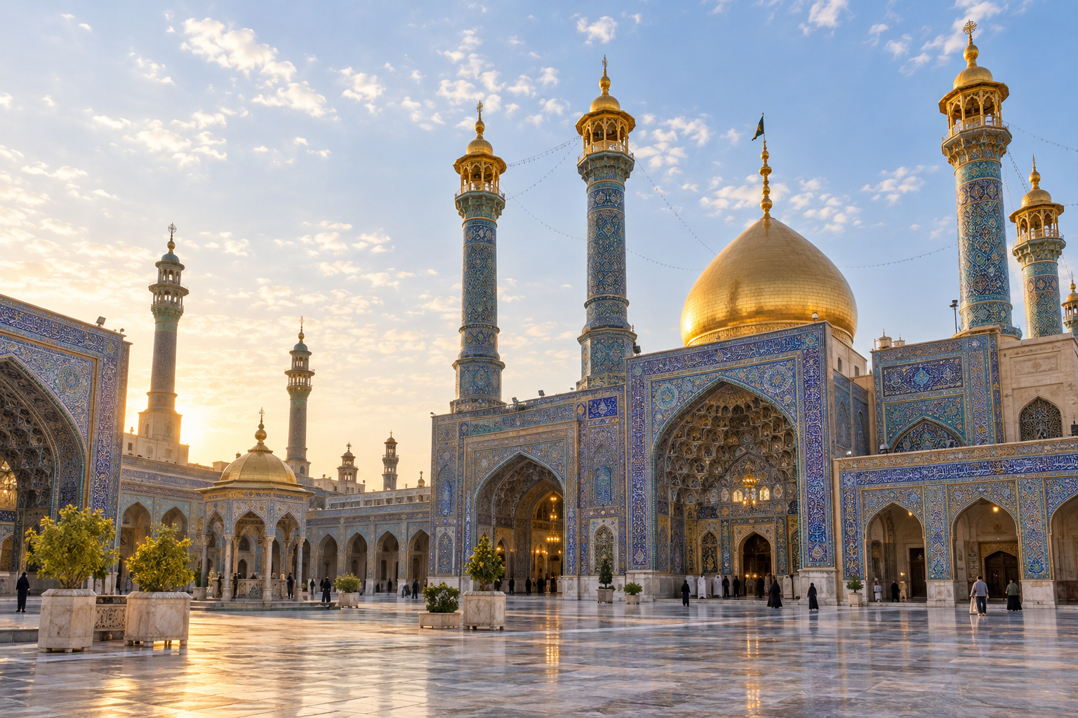 نمای حرم حضرت فاطمه معصومه در قم، مرتبط با تاریخچه روز دختر در ایران